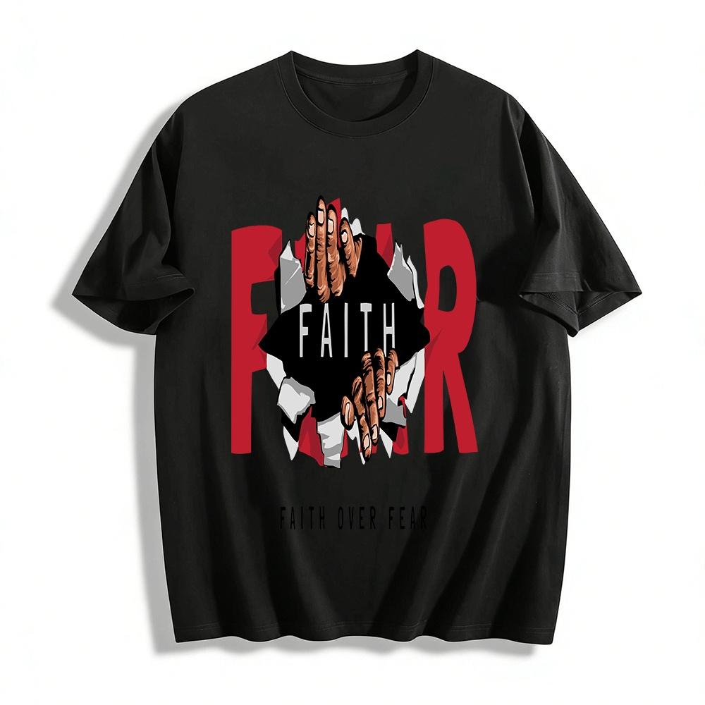 Faith Over Fear T Pure cotton T-shirt XXS
