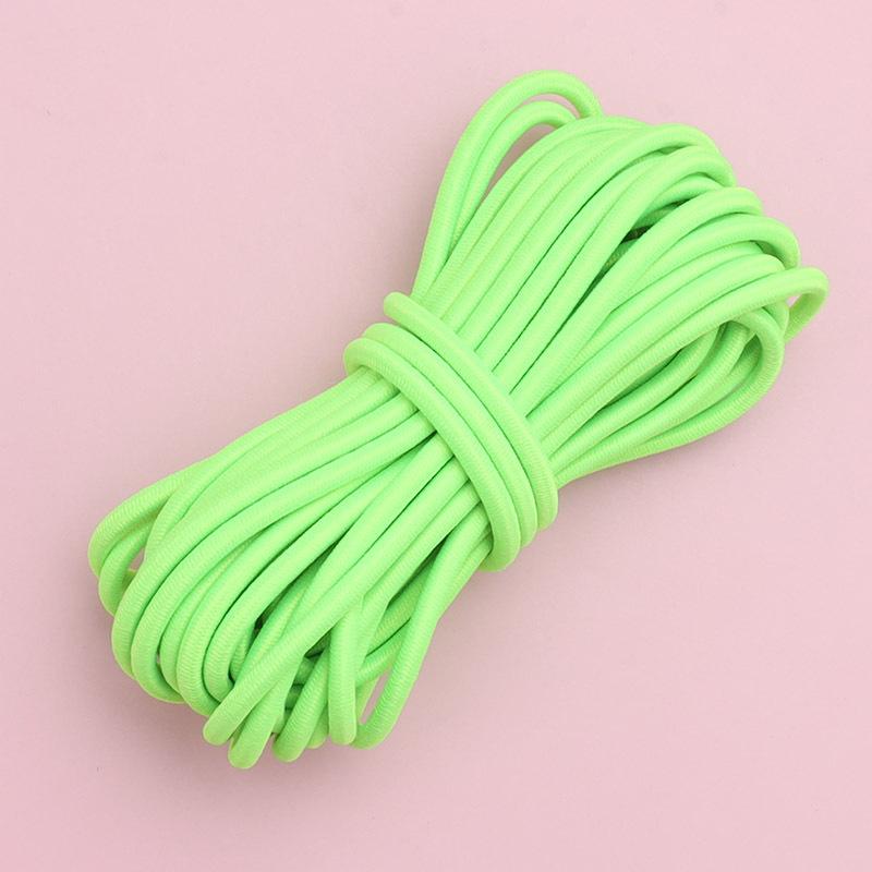 Colorful Round Elastic Cord for Hoodie and Pant Cuffs, Waist Drawstring, High-Elasticity Rubber Latex Thread Elastic Band