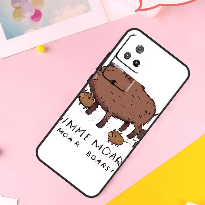 Süßes Wildschwein lustig Cartoon Hülle Für POCO M6 X6 Pro X3 X4 X5 M5s F3 F5 Xiaomi 14 Ultra 12 13 Lite 11T 12T 13T Pro Hülle
