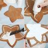6Pcs/Set 3D DIY Pentagram Christmas Tree Cookies Cake Cutter Mold Set Baking Tool for Christmas Day Cookie Cutter Set