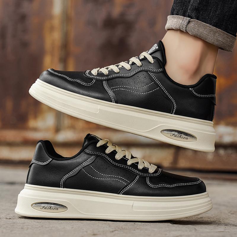 Nové Pánské Klasické Módní Nízké Tenisky na Skateboarding s Tlustou Podrážkou Pohodlné Měkké Podrážky Basketbalové Tenisky