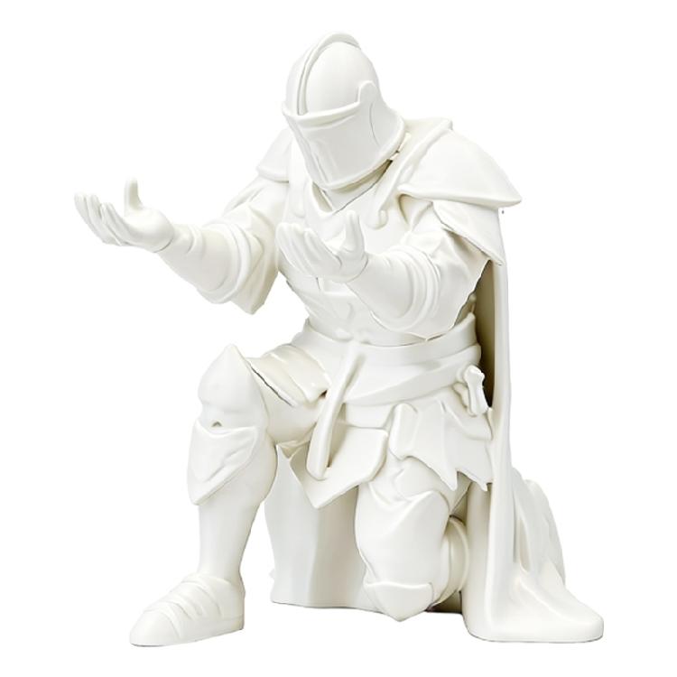 

3D-печатный подставка-дисплей для ручек в виде рыцаря Многофункциональный настольный органайзер Для гостиной спальни офисов Настольное украшение белый