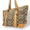 UsedTote Bag Brown Canvas/leather Women