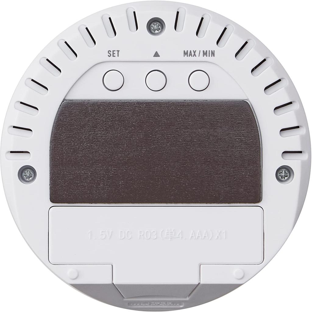 Termo-Higrometru Tanita Temperatură și WH, Ceas, Umiditate, Digital, de Birou, Magnetic, Alb, TT-585