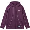 Мужские тренчи Li-Ning BADFIVE Мужские с капюшоном темно-сливового фиолетового цвета (Несъемный) Умеренный