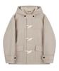 Trillion Unisex Balmacaan Duffle Kort Rock (Beige)