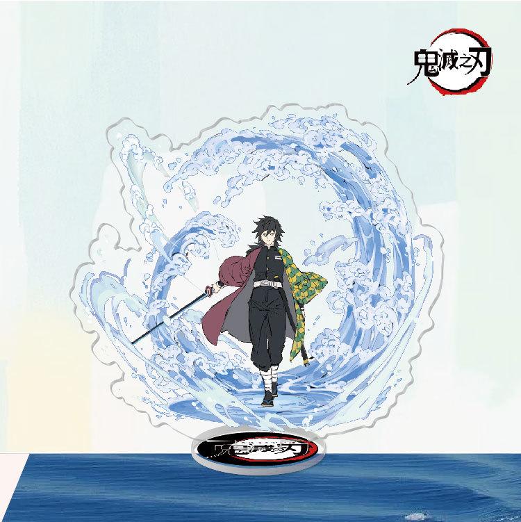Game Anime Demon Slayer Blade Tanjiro Acrylic Cosplay Character Stand Acrylic Figure Stand Painted Desk Decor Ornament Gift