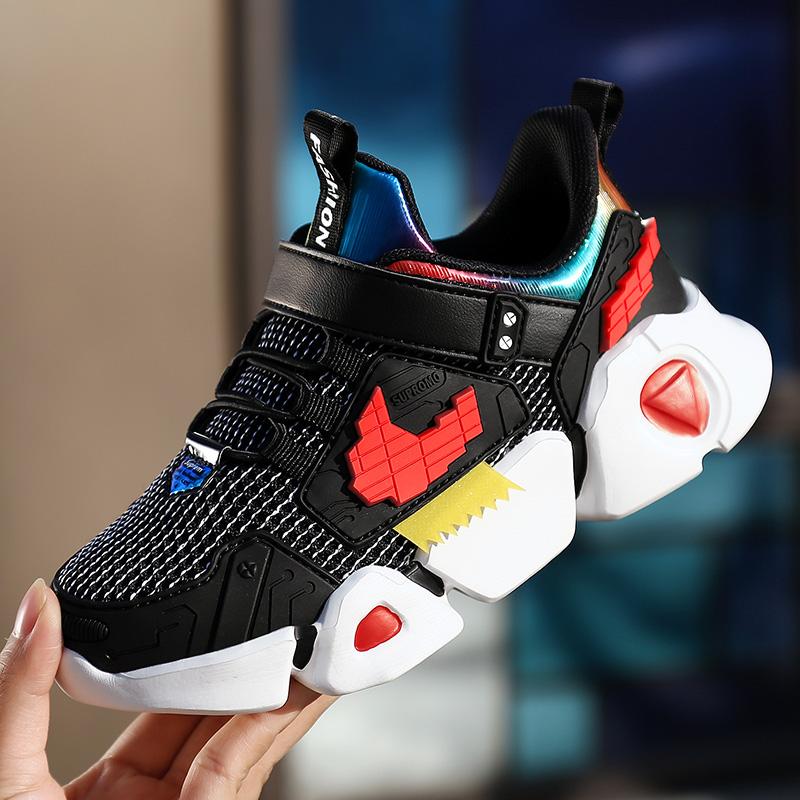 High Quality Spring Children'S Shoes Breathable Sneakers For Boys Fashion Lightweight Soft Bottom Running Shoe Tenis Infantil