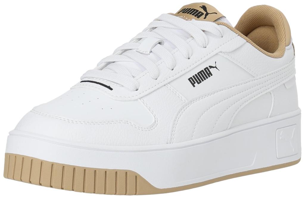 Puma Carina Street Leo 2024 Dune Size Cm Women's Sneakers, Fall/Winter Colorway, White/Sand (01), 23.5