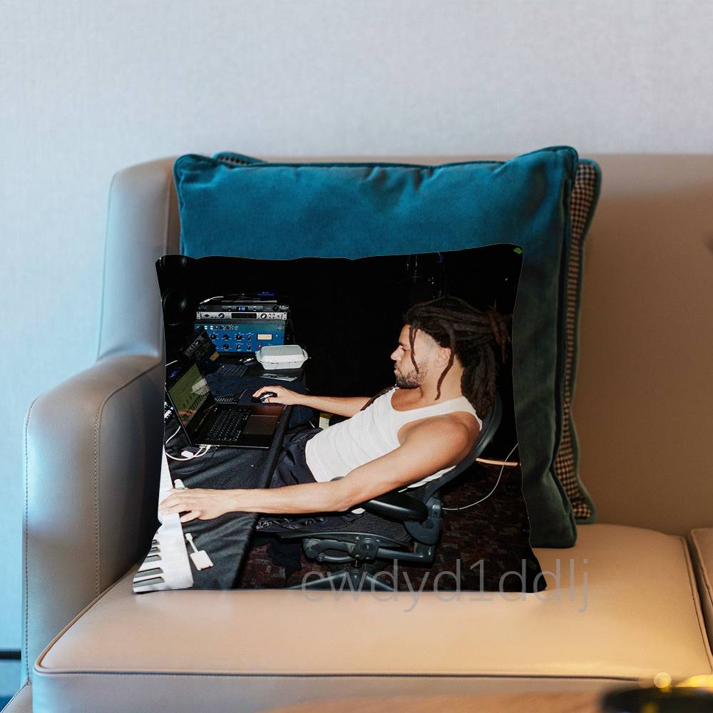 JCole The Fall Off Pillow Case Short Plush Sofa Decorative Gift Home Doublesided Printing Cushio