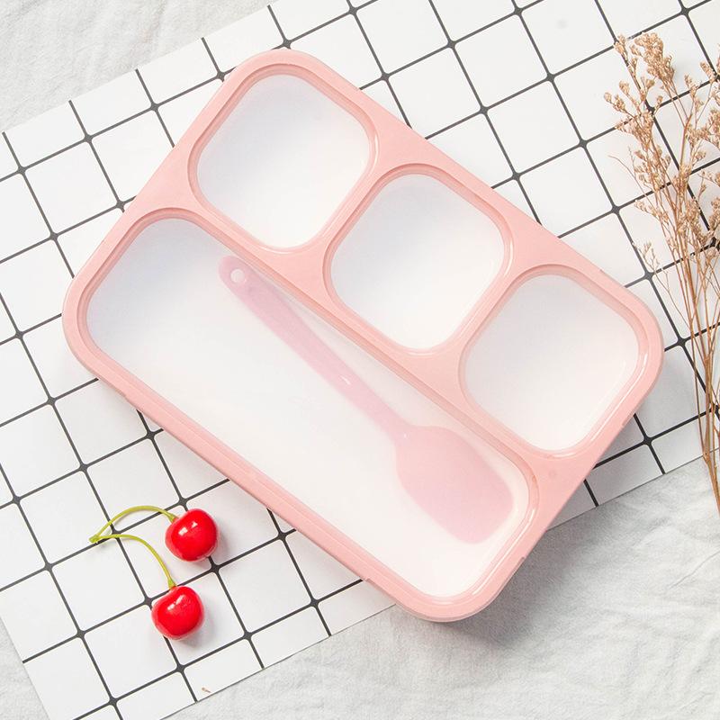 1000ML Lattice Lunch Box High Capacity Leakproof Portable Food Container Travel Camping Office School Healthy Material Bento Box