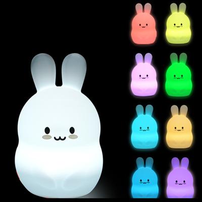 Rabbit Silicone Light Pat Night Light USB Rechargeable Light Kids Gift