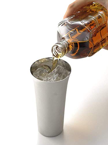 Yoshikawa Highball/Beer Tumbler, Silver, 435ml, Made In Japan, Polishing Syndicate, YJ1305