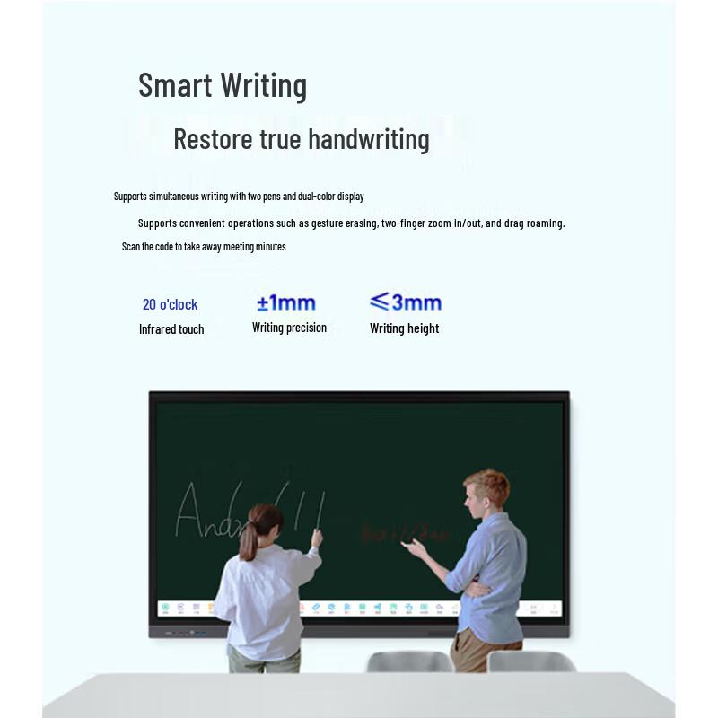 OKV 86-inch Digital Interactive Whiteboard CN Plug (adapter Included)