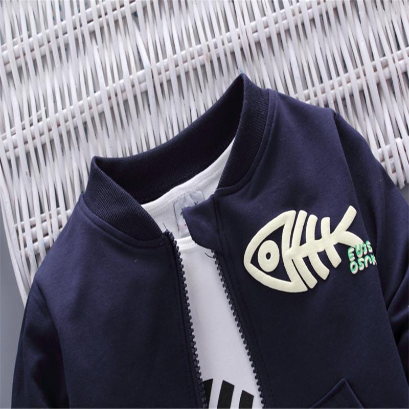 Baby Boy 3-Piece French Terry Jacket Outfit Set - Blue | Carter's - View #6