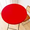 Solid Color Elastic Milk Silk Tablecloth for Outdoor Wedding Events