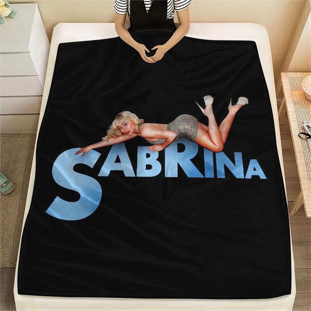 Sabrina Printed Flannel Blanket, Soft Throw for Bedroom Sofa, Washable, Christmas Present, Great Gift.