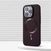 Luxury Alloy Lens Holder Slim Magnetic Hard Case For iPhone 16 15 Pro Max 14 13 For Magsafe Wireless Charge Solid Color Cover