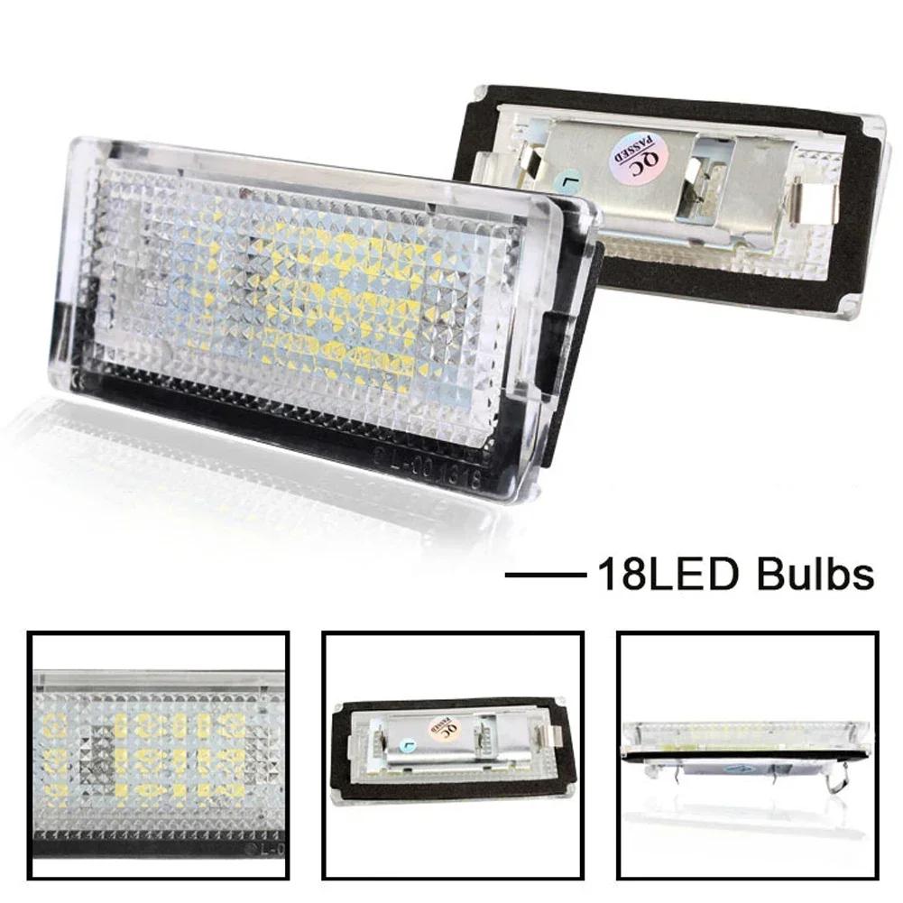1/2Pcs Auto Tail Light Led License Plate Light Led Canbus White LED Bulbs for BMW 3-series E46 1998-2005 3 4 5 Car Accessories