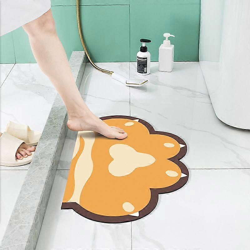 Cartoon Absorbent Super Soft Shower Mat Bathroom Non-slip Machine Washable, Suitable for Doorway/kitchen/bathroom/laundry room/bedroom(DD508)60*90cm