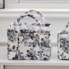 Floral Print Laundry Organizer with Side Pocket Miscellaneous Storage Basket  Shopping