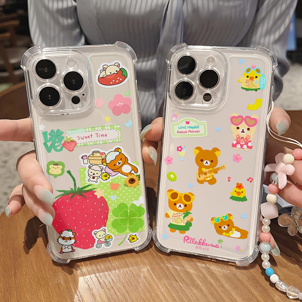 Rilakkuma Phone Case For vivo V40 V30 V29 V27 V27E V25 V23 Y02 Y76 Y38 Y28 Y03 Y17s Y19S Y78 Y36 Y27 Y35 Lite Pro 4G 5G