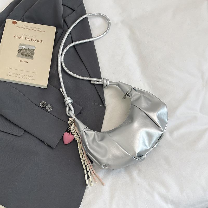 Lazy Wind Dumpling Bag Spring and Summer New Women's Bag Niche Design Shoulder Underarm Bag Macaron Croissant