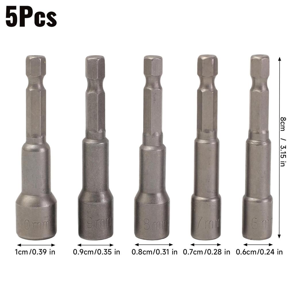 Deepening Power Nut Driver Drill Bit Set Electric Nut Driver Drill Bit Hexagonal Screwdriver Sleeve Nut Wrench Power Tool
