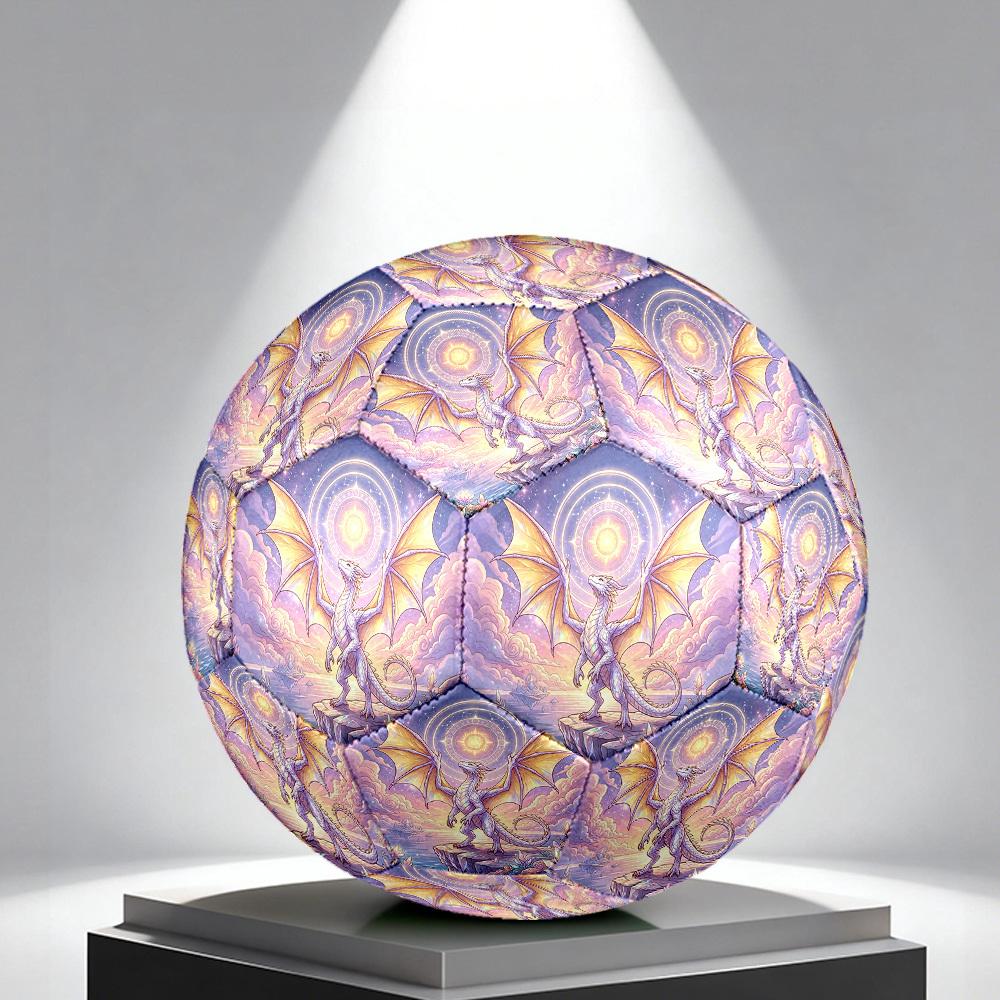 1pc Celestial Dragon Themed Soccer Ball, Size 5, Lightweight PVC Material, Outdoor Training Soccer Ball Gift. q62291