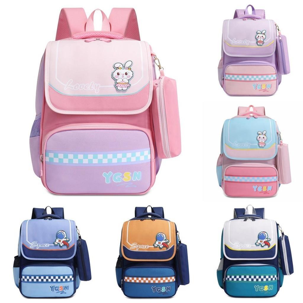 Breathable Nylon School Backpack For 1-2 Grade Children In Fashionable Style