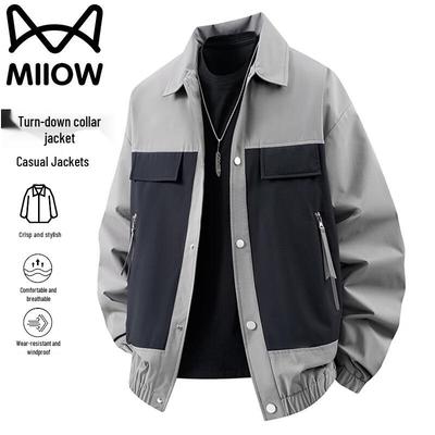 Mao Ren Men's Trendy Colorblock Casual Jacket