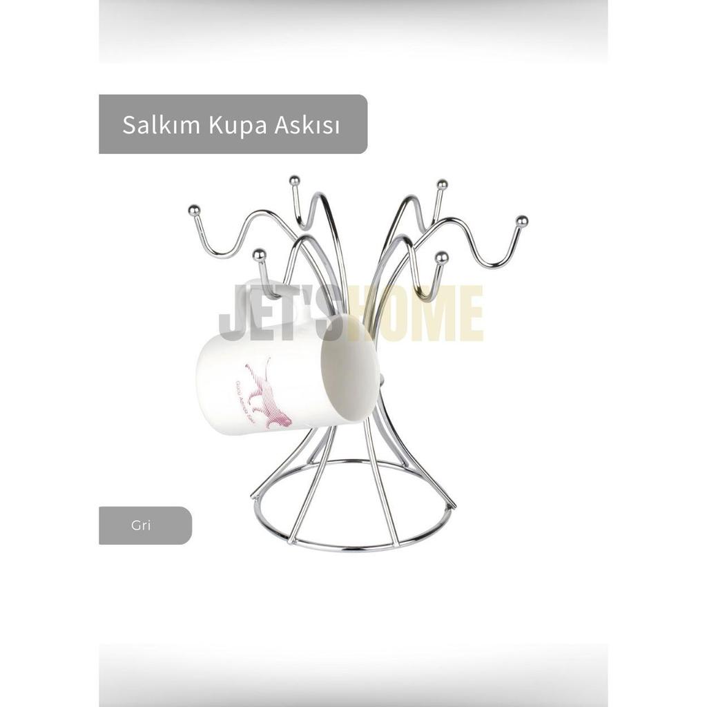 Cup and Mug Hanger Stainless Countertop Cup Organizer Hanger Steel Chrome