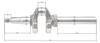 Wał Korbowy Rato Silnik Rv225 25.4 Mm 13300-Z390910-0000