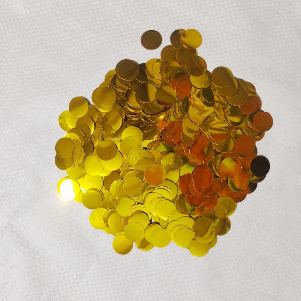 Factory Price Balloon Sequins 1.5Cm Round Transparent Bobo Ball Filled With Decorative Rose Gold Sprinkles 100G