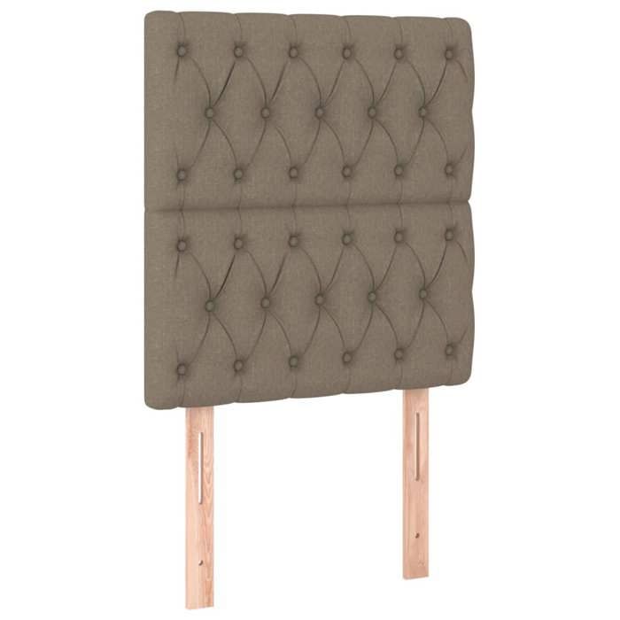 Maison Exclusive - Tête de lit Taupe 80x7x118/128 cm Tissu