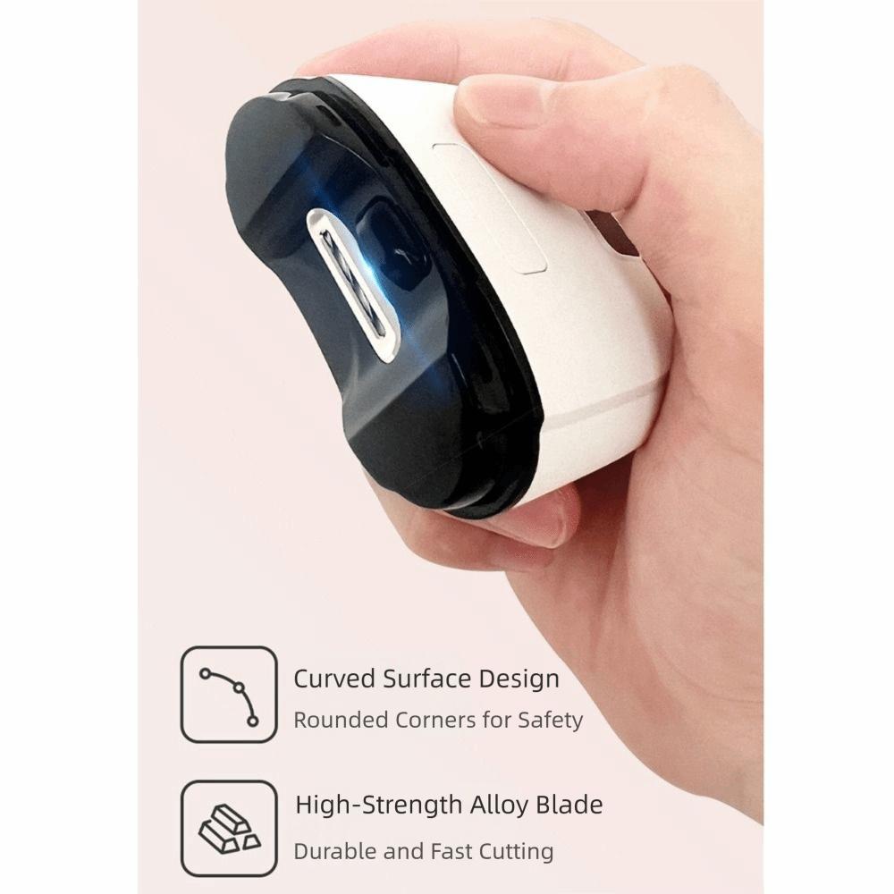 LED Light Automatic Nail Trimmer Rechargeable Mini Nail Cutter Efficient Manicure Tools Home Use