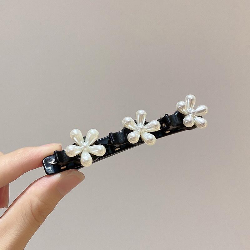 Nowa Moda Damskie Wsuwki do Włosów Styl Koreański Perła Pleciony Klips do Włosów Ozdoba na Bok Głowy Akcesoria do Włosów dla Dziewcząt