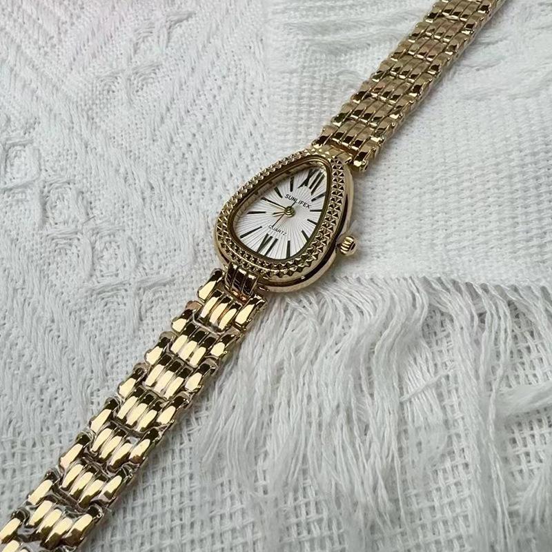

Часы-змея для женщин, женские часы, кварцевые наручные часы, модные женские платья, ювелирные изделия, серебряные, золотые часы, Relogio Feminino