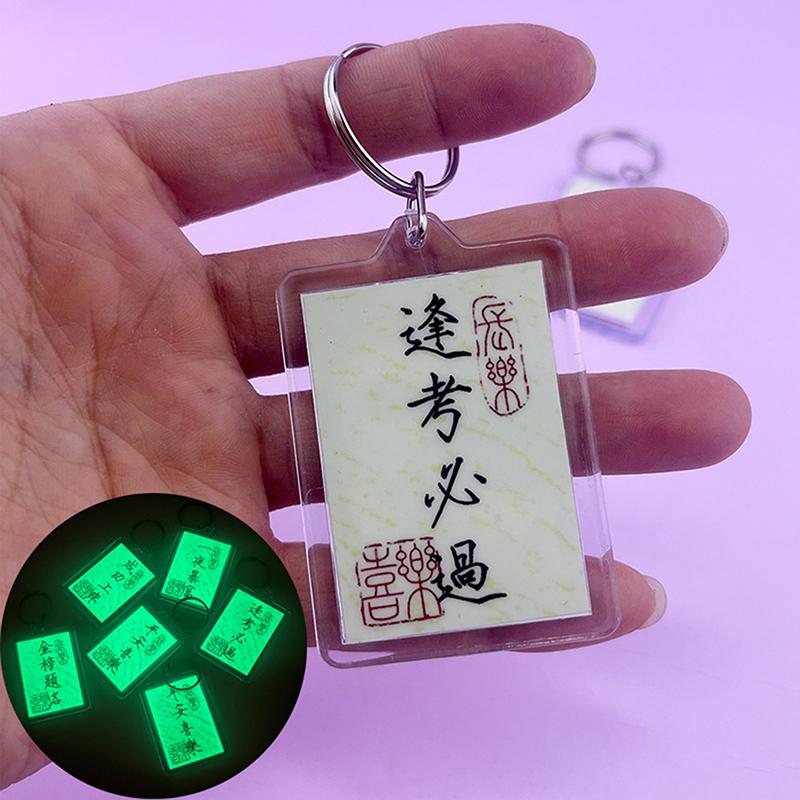 

Творческая каллиграфия светящийся брелок китайский стиль Lucky Bless брелок автомобильный брелок сумка подвеска амулеты аксессуары детский подарок