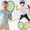 LIOOBO Tennisschläger Kunststoffschläger für Beinhaltet Tennisschläger und Ball Zufälliges Set, Kinder, Leichtgewicht, Eltern-Kind-Spiel, (Netzschläger, Farbe)