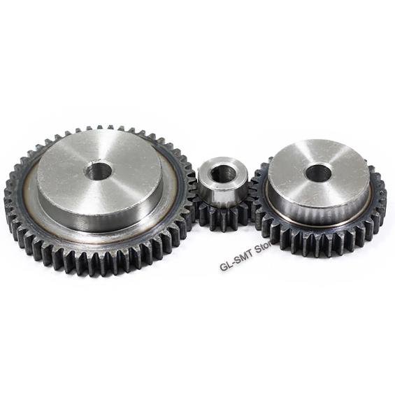 1Pcs 2 Module Spur Gear 21T/22T/23T-60T 45# Steel Motor Gear 2M Mechanical Transmission Gear Process Hole 10/12mm