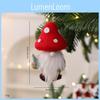 Holiday Gnome Wall Hanging Mushroom Santa For Christmas Party Decor