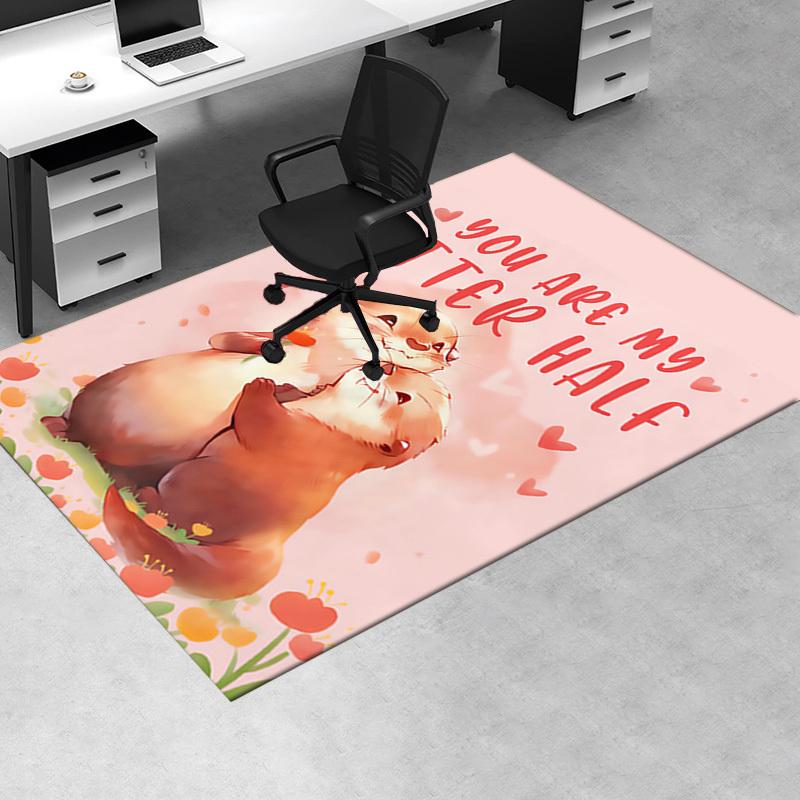 Office Carpet You Are My Otter Half Sofa Rug, Chair Mat Protection