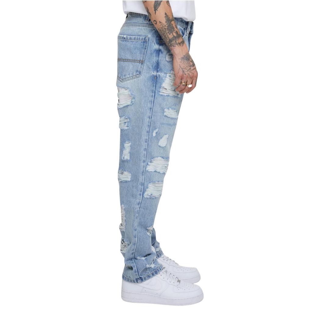 Urban Classics Mens Heavyweight Ripped Straight Jeans