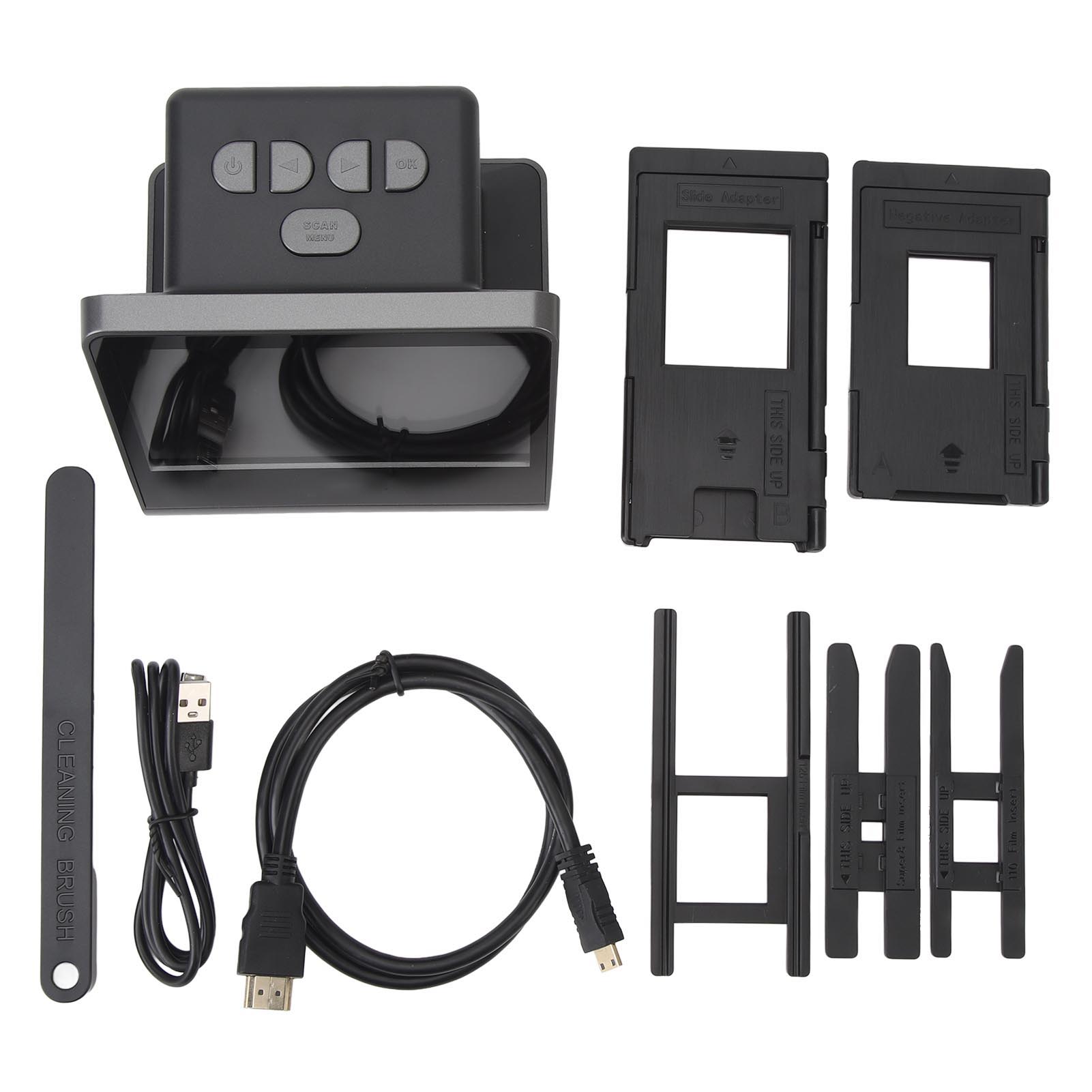 

Сканер для фото и пленок с большим 5-дюймовым ЖК-экраном, 48-мегапиксельный слайд-конвертер с высоким разрешением