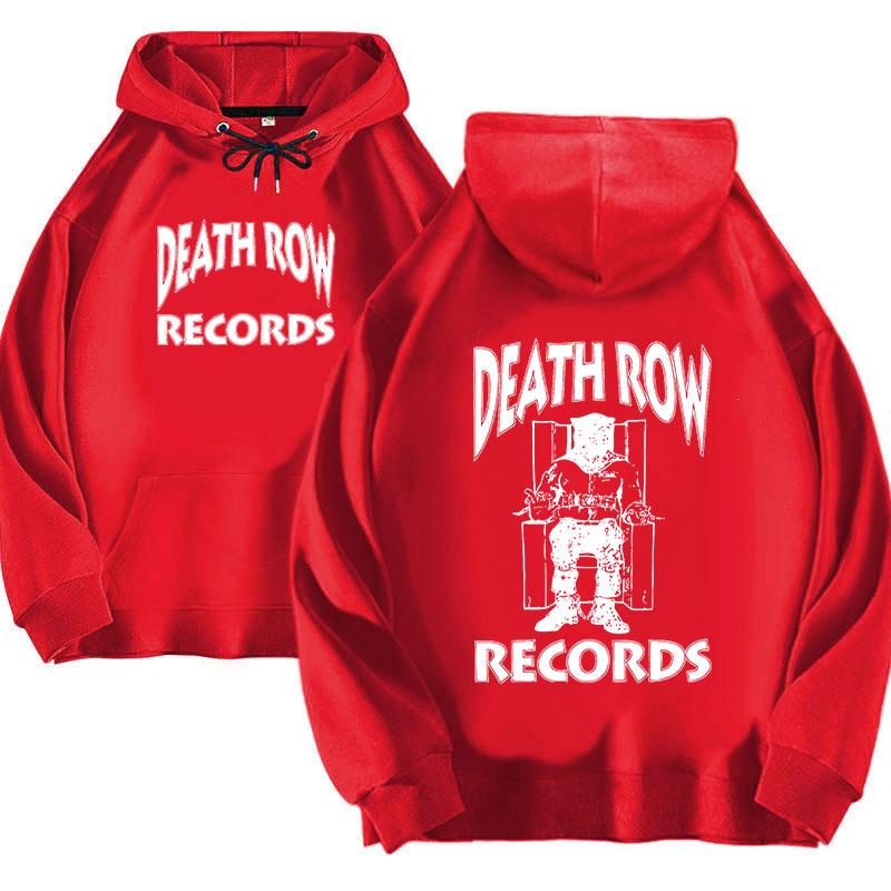 

Толстовка Death Row Records унісекс Жіноча оверсайз худі хіп-хоп толстовки Світшоти з довгим рукавом і капюшоном Пальта для дівчат XL