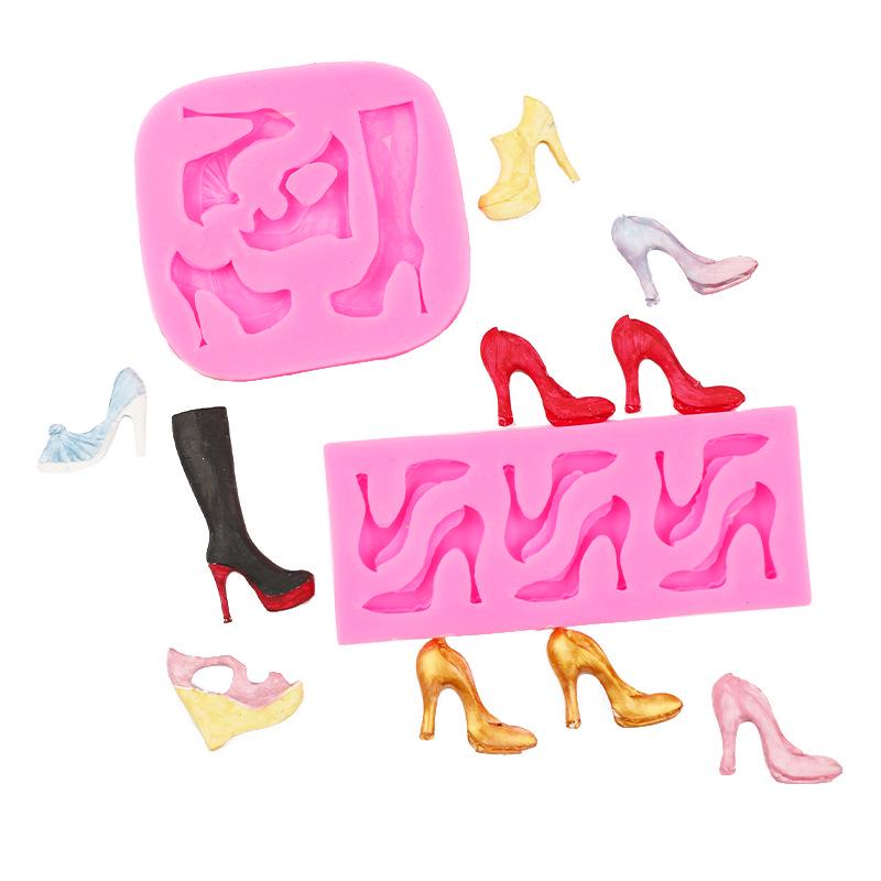 Lipstick, Eyeshadow, High Heels, and Nail Polish Silicone Mold for Makeup and Cake Crafts