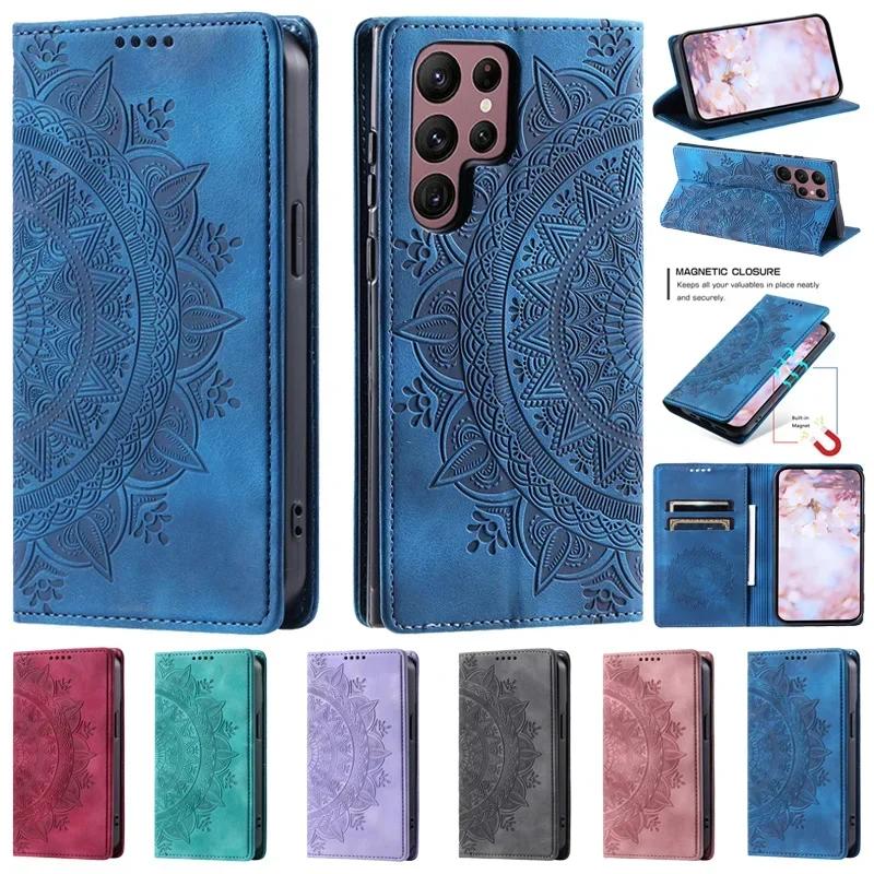 A05s A05 Magnetic Case For Samsung Galaxy A05s Flip Case For Samsung A 05 A055F A54 A34 A24 A14 A15 A25 Leather Card Slots Case