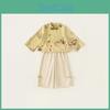 Girl Costume Twopiece Set With Floral Pattern For Children