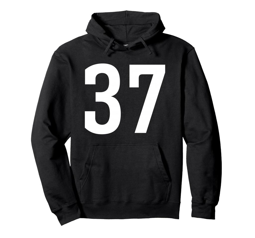 Number Thirty Seven #37 Sports Team Uniform Hoodie